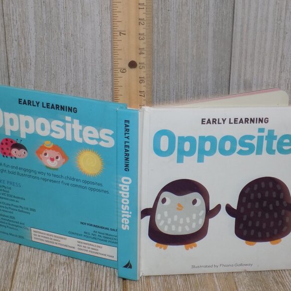 EARLY LEARNING OPPSITES BOARD BOOK STURDY BOOK BOARD BOOK - Picture 2 of 11